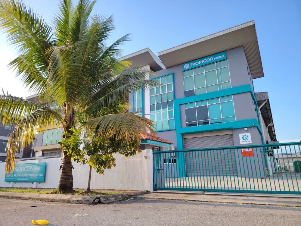 Tropicor Foods manufacturing facility in Malaysia